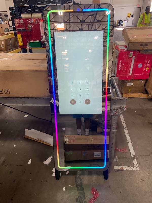 Photo 1 of **Device is passcode locked/for parts only. The chip-level security has completely locked down the bootloader and local USB inputs.**
Smart Fitness Mirror for Home Gym Workout, 32" Touchscreen & Open System, No Subscription Fees, Support Fitness Apps, Wal