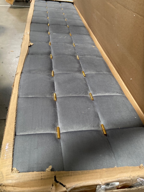 Photo 1 of ***Missing draws*** YITAHOME King Size Bed Frame with 4 Drawers and RGB LED Lights, Velvet Upholstered Platform Bed with Charging Station and Storage Headboard, No Box Spring Needed, Easy Assembly, Noise-Free, Grey