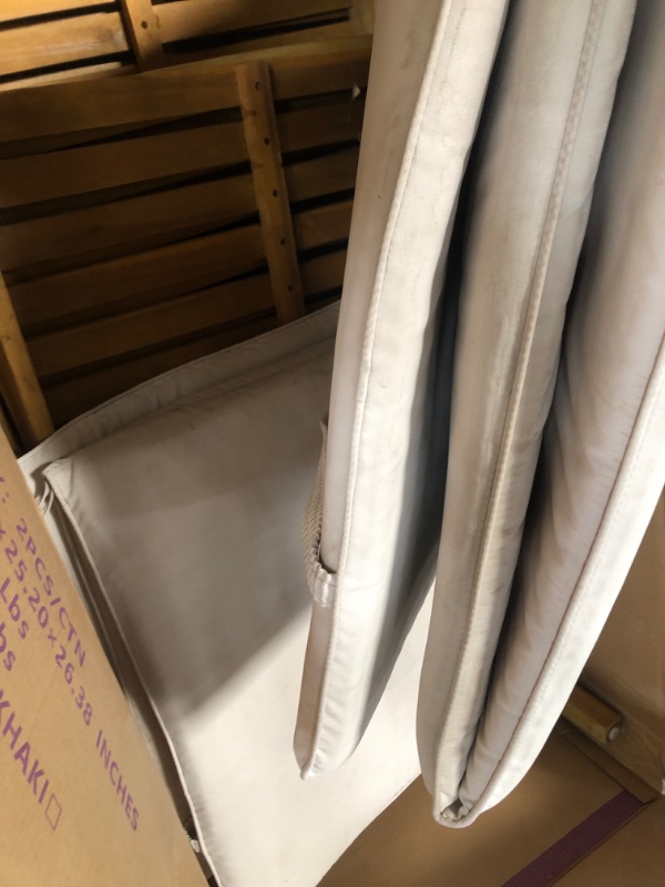 View 4 of ***MISSING PARTS***
**PARTS ONLY, CUSHIONS ARE HEAVILY USED**
PURPLE LEAF Patio Chaise Lounge with Cushion Aluminum Poolside Sunbathing Tanning Layout Chairs Adjustable Reclining Chairs Set of 2 Nurture Shale