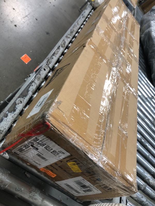 Photo 1 of **unknown if missing parts** Gaming Standing Desk with LED Lights & Host Shelf, 55" x 24" Gaming Table with Music Sensing APP Control, Underdesk Cable Storage Electric Standing Desk, Black Carbon Fiber PC Table for Home Office