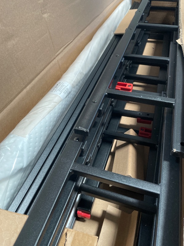 Photo 1 of ***MISSING PARTS SEE COMMENTS***Amazon Basics Smart Box Spring Bed Base, 7-Inch Height Mattress Foundation, Tool-Free Easy Assembly, Extra Firm Support, Queen, 79"L x 59.5"W x 7"H, White