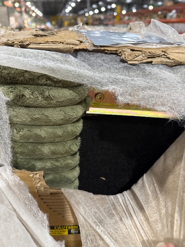 Photo 1 of * TRUCK/TRAILER/LARGE VEHICLE PICKUP*THREE BOXES*UNKNOWN IF MORE BOXES TO SET * LINSY HOME Sectional Sleeper Sofa Pull Out Couches for Living Room (Green, Sleeper Sofa 1) | Pull Out Sofa Bed, Storage, USB Charging, Cup Holders, Plush Corduroy