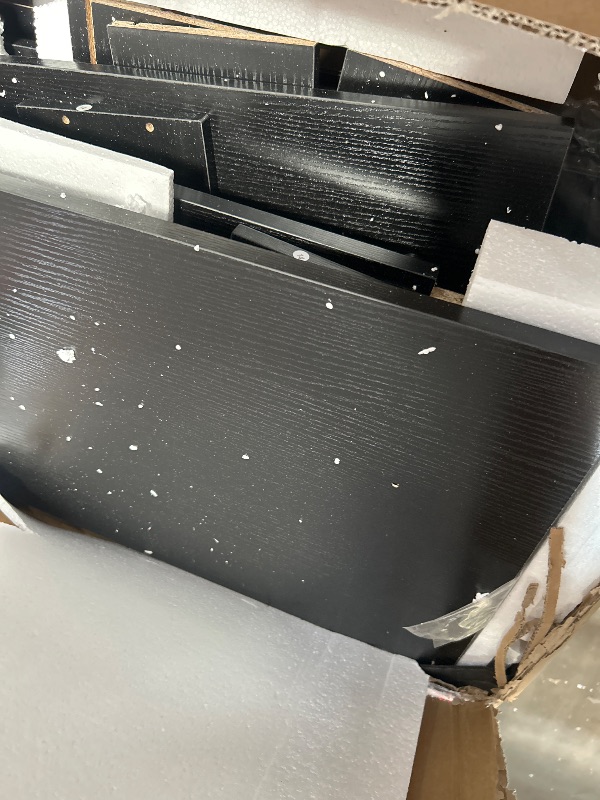 Photo 1 of **MISSING BOES AND HARDWARE**BLACK DRAWER DRESSER