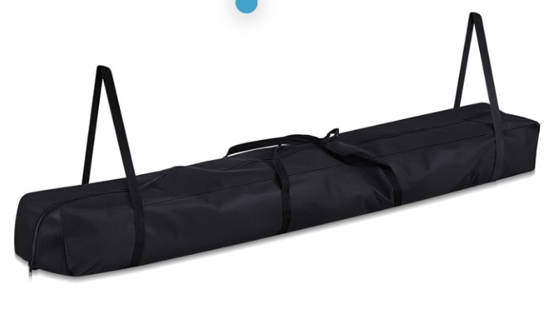 Photo 1 of 
Tent Poles Bag Portable Long Storage for Party Tent with Handles Oxford Poles Carrying Bag for Storing Top Covers, Window Walls, Connectors and Poles, Black(83"x12"x8")