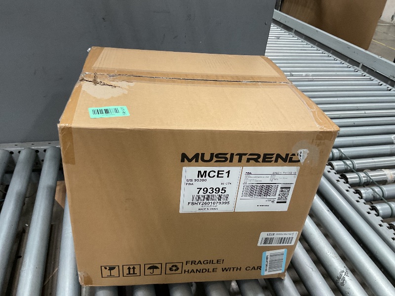 Photo 1 of **** Parts Only**** MUSITREND 10 in 1 Record Player with External Speakers, 3 SpeedTurntable with AM/FM Radio, CD & Cassette Player, Bluetooth, USB/SD Playback, Remote Control, Black