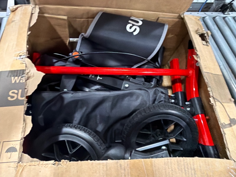 Photo 1 of **MISSING LEG REST** SUCCU Rollator Walker with Seat - 2-in-1 Wheelchair Combo
