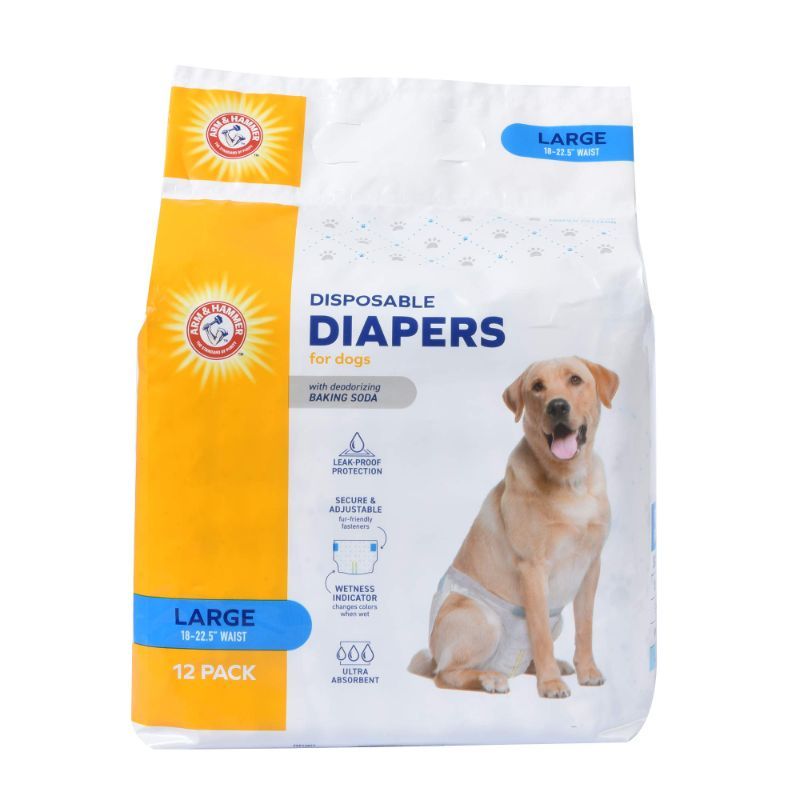 Photo 1 of 2 Pack of Arm & Hammer Disposable Female Dog Diapers, Large, 12 Count