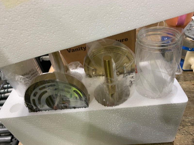 Photo 1 of [Hardwired] Wall Sconces Set of Two, Brushed Gold Bathroom Sconces with Clear Glass, Modern Wall Light Fixtures for Bathroom Mirror Vanity, Living Room, Bedroom, Hallway, Stairway, Cabinet, Foyer