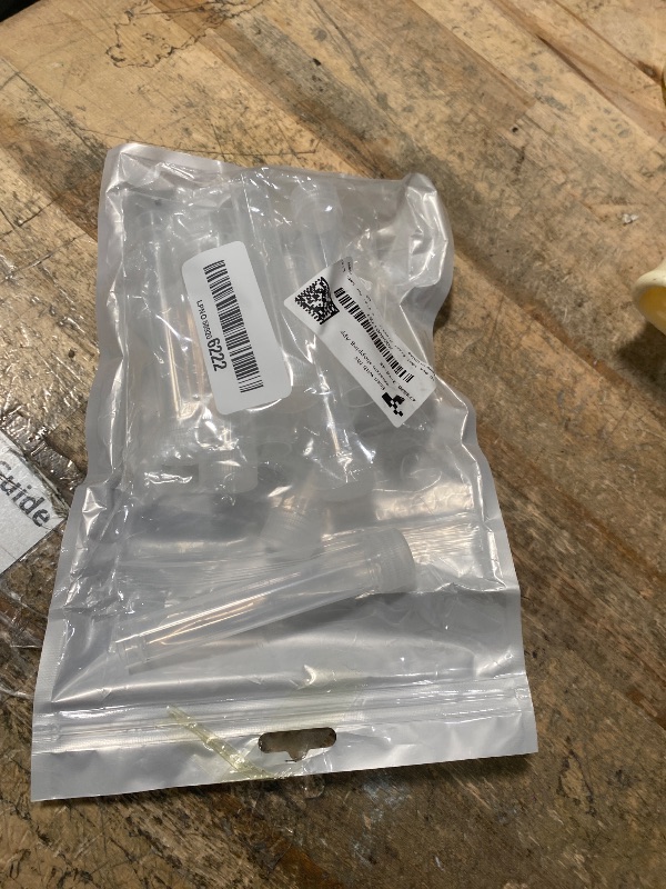 Photo 1 of 10 Pcs 10ml Clear Plastic Test Tubes with Caps, Sample Frozened Test Tubes Vials Seal Cap Container Small Liquid Sample Vial Leak-Proof Flat Clear Bottle Storage Vial for Lab, Liquid Storage