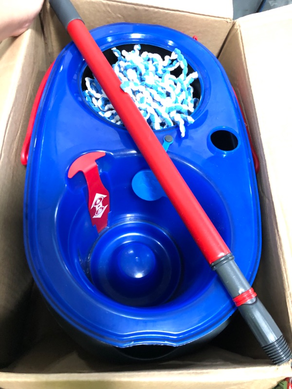 View 3 of (MISSING MOP HEAD) VO-Cedar RinseClean Spin Mop & Bucket System | Clean with Clean Water | Removes 99% of Bacteria