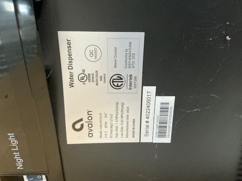 Photo 1 of ****FOR PARTS ONLY,DAMAGE IN PHOTOS ** Avalon A4BLWTRCLR Bottom Loading Water Cooler Water Dispenser - 3 Temperature Settings - Hot, Cold & Room Water, Durable Stainless Steel Cabinet, Bottom Loading - UL/Energy Star Approved
