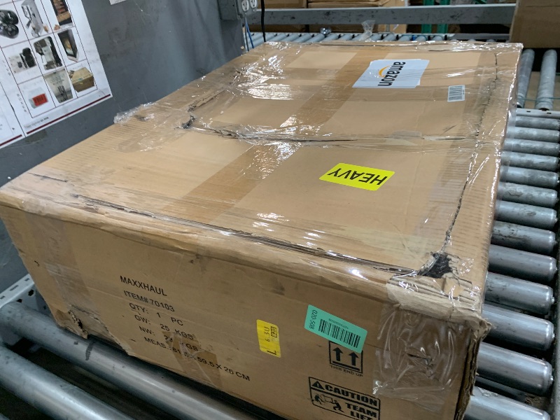 View 2 of ***MISSING SOME HARDWARE***MaxxHaul 70103 500 lb. Capacity Steel Hitch Mount Folding Cargo Carrier Mesh Basket Fits 2 inch Hitch Receiver 60 x 21 x 6.5 in For Car SUV Pickup Truck Van Camping Traveling