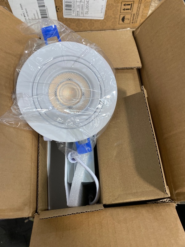 Photo 1 of **MISSING ONE**Ensenior 4" LED Eyeball Gimbal Recessed Light - 5CCT Dimmable