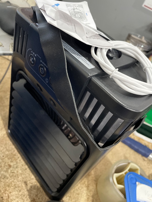 Photo 1 of **MISSING REMOTE** Serantzon Portable Air Conditioners, 4-in-1 Evaporative Air Cooler with Remote Control, Cooling Fan with 3 Modes, 3 Speeds & 7 LED Lights, 2-8H Timer, 1200ML Personal Mini AC Unit for Home, Bedroom