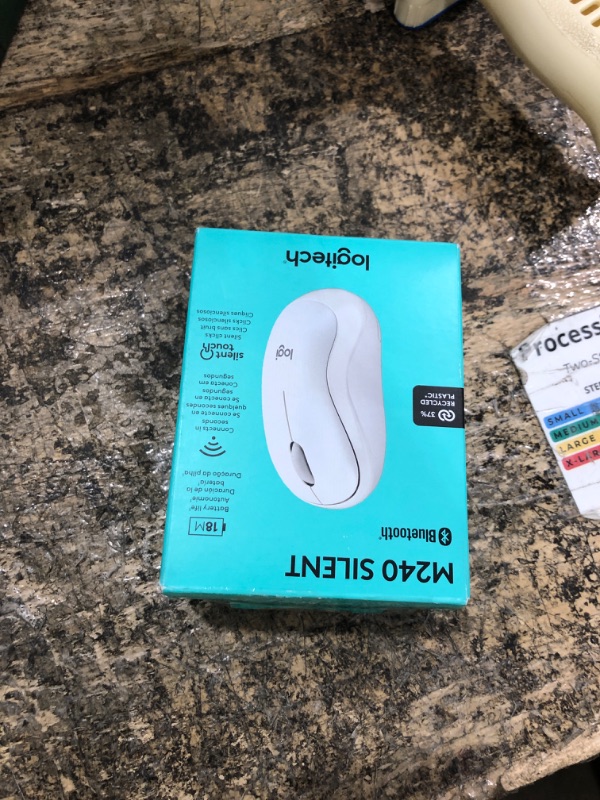 Photo 1 of ***MISSING DOGGLE***Logitech M240 Compact Silent Bluetooth Wireless Mouse - Off White