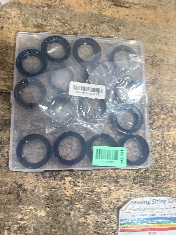 Photo 1 of 15 PCS Lamp Shade Socket Rings, Aluminum & Bakelite Heat-Resistant Collars for E26 E27 Vanity Lights & Pendants, 3 Styles, 1-3/8" & 1-1/2" Inner Diameter, Black