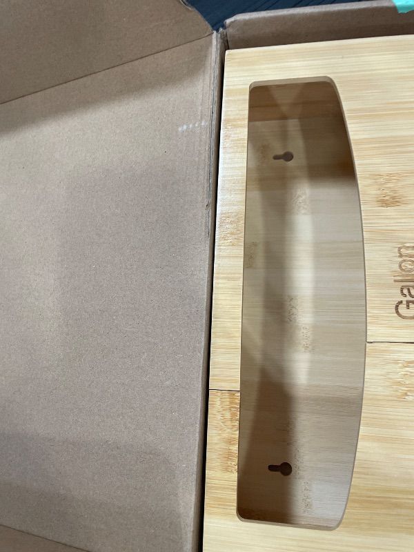 Photo 1 of **SEE NOTES**Bamboo Bag Ziplock Holder for Kitchen Drawer - 4 Slots
