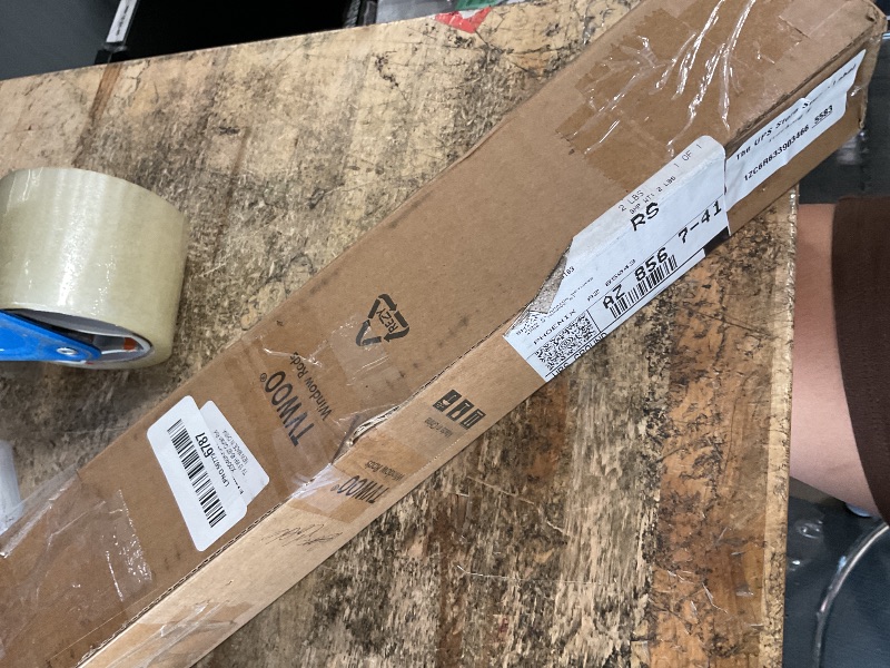 Photo 1 of ***MISSING PARTS***TVWOO Wrap Around Curtain Rods,White Curtain Rods 48 to 84 Inch,5/8 Inch Adjustable Blackout Curtain Rod Set with Bracket,Room Darkening Single Window Rod,Metal Hidden Curved Drapery Rods 48-84",White
