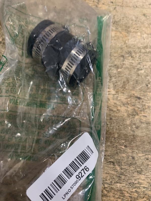 Photo 1 of **MISSING ONE** DLYYPLUS 2 Pcs 1 IN Flexible PVC Pipe Coupling with Stainless Steel Clamps Fit 1 IN Nominal Pipes, Couplers for Plastic and Copper Pipe Plumbing Connections, Drain Repair, Dust Hose