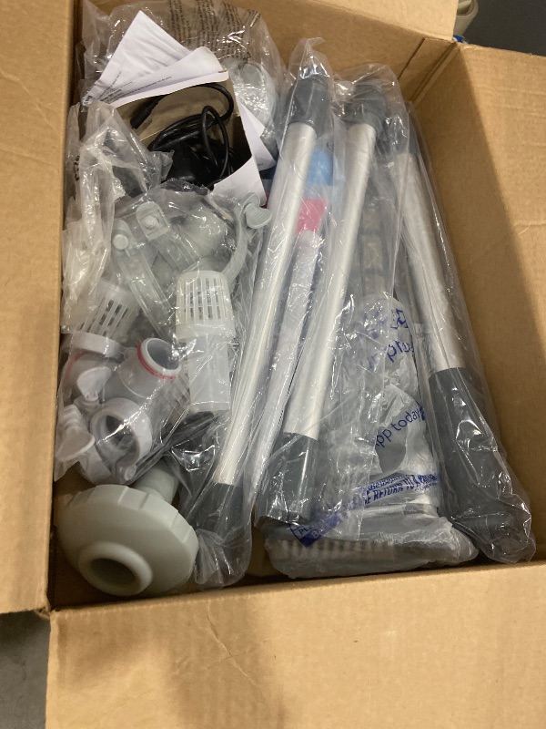 Photo 1 of *Parts Only** Hushlight Hot Tub Vacuum - Cordless Pool Vacuum for Above Ground Pool Rechargeable Stick for Fast Sand & Debris Removal in All Pool Types, Spas & Hot Tubs (Blue)