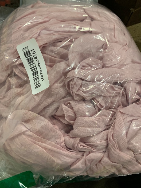 Photo 1 of 10 Pack Light Pink Cheesecloth Table Runner 10FT Boho Gauze Fabric Table Runner Vintage Rustic Sheer Runners for Wedding Party Bridal Baby Shower Long Table Decorations