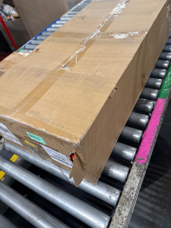 Photo 1 of *** LADDER IS BENT *** LANBITOU Ladder, A Frame 4 Step Ladder Extension, 14 FT Anti-Slip Multi Position & Storage Folding Ladder, 330 lbs Security Load Telescoping Aluminum Ladders for Stairs Home Indoor Outdoor Roof