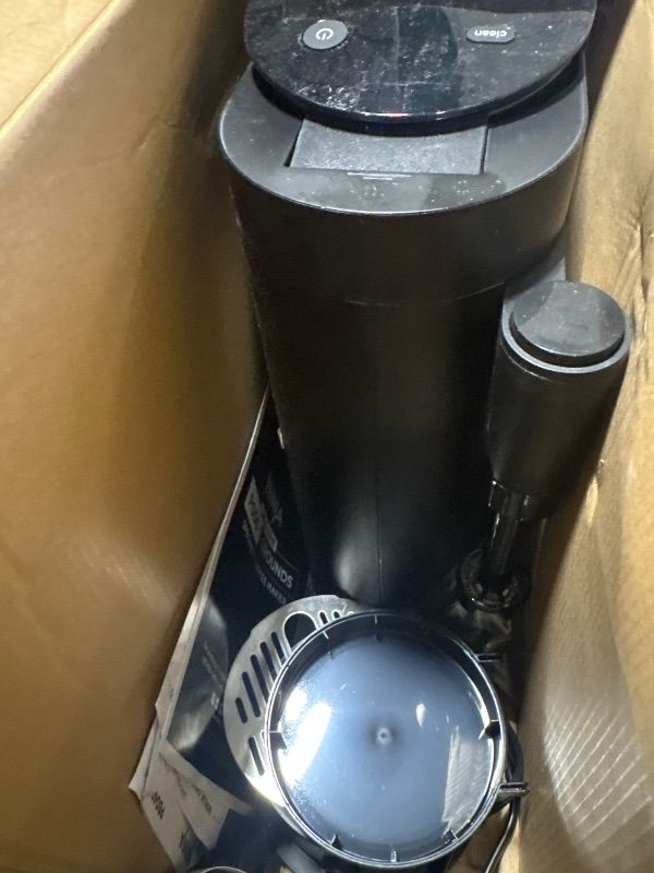 Photo 1 of **DAMAGED/DIRTY**
Ninja | Coffee Maker | Single Serve |Brew with Coffee Pods & Grounds| Compatible with K-Cup Coffee Pods | 4 Brew Styles, up to 24oz Cup Sizes & 56oz Removable Reservoir | Black | PB051