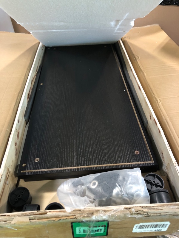 Photo 1 of ** sold as is no refund/return ** see comments Zevemomo Tempered Glass Display Cabinet with Lights, 4-Tier Curio Cabinet with Glass Doors and Lock, Glass Display Case for Collectibles, for Living Room, Bedroom, Office, Black, Double Door