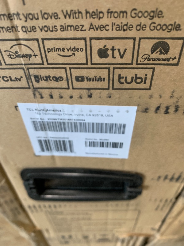 Photo 1 of ***FINAL SALE NO RETURN *PARTS **** TCL 98 Inch Class QM6K Series | Mini LED QLED 4K HDR | 98QM6K, 2025 Model | 120HZ-144HZ High Brightness Smart Google TV Dolby Atmos Onkyo Audio | Voice Remote Alexa Gaming Streaming Television
