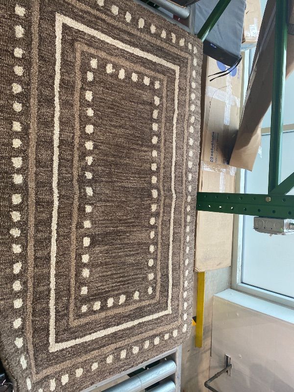 Photo 1 of **SIMILAR**
Loloi Chris Loves Julia Alfie Collection ALF-02 Bark/Natural 2'-3" x 3'-9" Accent Rug Wool Neutral Living Bedroom Dining Carpet