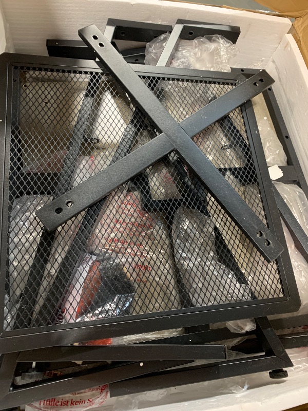 Photo 1 of ***MISSING PARTS, SELLING AS IS, FINAL SALE***51” Round Dining Table Set for 6, Kitchen Table and Chairs for 4, Circle Table Round Pedestal Dining Room Dinner Dinette Table Set,5 Piece Space Saving Wood Kitchen & Dining Room Tables (Grey, 51In)***MISSING 