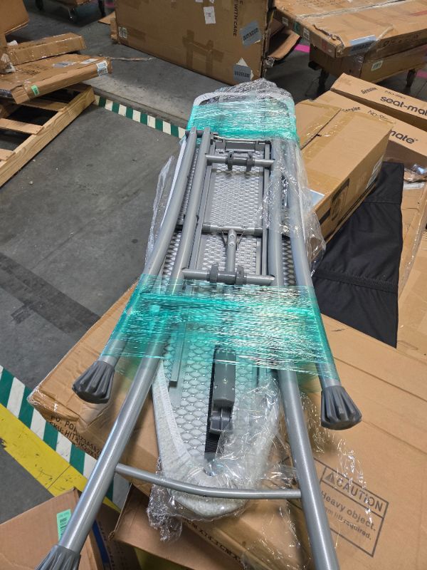 Photo 1 of ***DAMAGED LEG, VIEW ALL IMAGES*** veiox Ironing Board Full Size, Metal Construction Iron Board with Extra Thick Heavy Duty Padded Cover, Stable Structure, Anti-Skid Feet (47x16)
