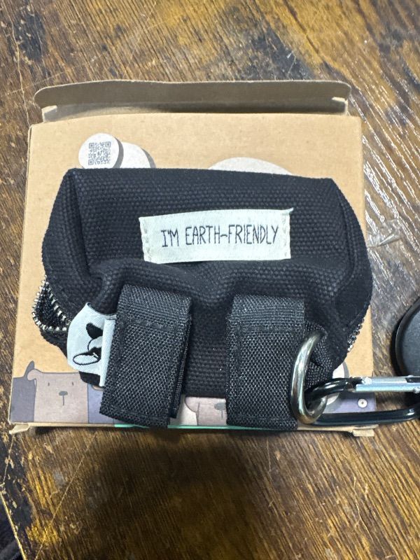 Photo 1 of **DIRTY**
Black Poop Bags Holder - 10% to Charity - Strong Quality Zipper - Virgin Plastic Free - Black Dispenser with Secure Carabiner