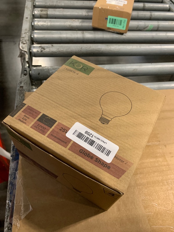 Photo 1 of (4 Pack) G25 Incandescent Incandescent Light Bulb 2700K Soft Light, Decorative Globe Light Bulbs,E26 Medium Base, Perfect for Pendant Bathroom/Vanity Mirror Makeup, Dimmable. (White-Finish, 25-Watt)