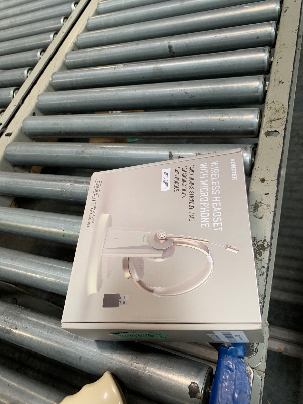 Photo 1 of **UNTESTED**
Wireless Headset with Mic for Work, Bluetooth Headset with Microphone, AI Noise Canceling Mic & USB Dongle, Wireless Headphones with Mic Mute & Charging Base for Office/Call Center/Laptop/Zoom