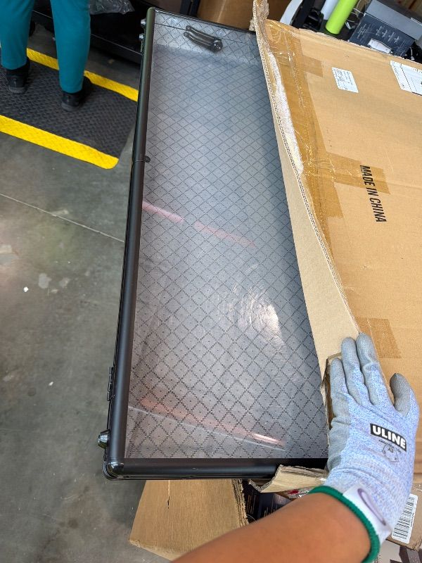 Photo 1 of **USED - MINOR DAMAGE**
Memorywuu 34"x22" Trade Show Display Case Table Top Portable Aluminum Sports Card Display Case Frame with Clear Acrylic Showcase with Locks for Jewelry Craft Collector Shows(Black)
