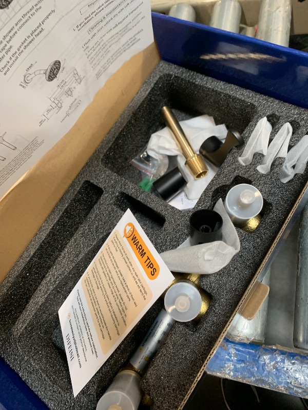 Photo 1 of ***STOCK PHOTO, ITEM/ COLOR MAY VARY, MISSING PARTS, SELLING AS IS FINAL SALE*** 3 Handles Shower Faucet Set with Tub Spout Bathtub Shower Faucets Combo Set Shower System Complete Tub and Shower Trim Kit Shower Fixtures***STOCK PHOTO, ITEM/ COLOR MAY VARY