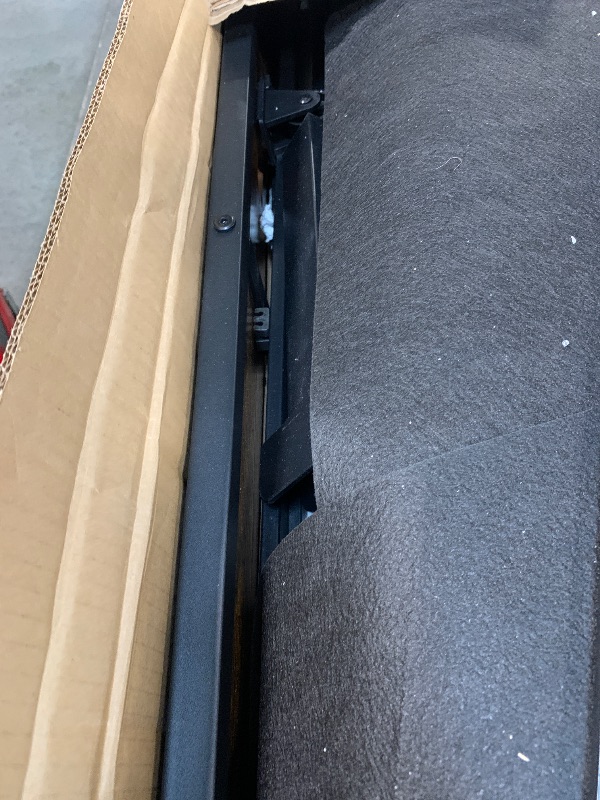 Photo 1 of **MISSING PARTS**
Rolanstar Full Size Bed Frame with 4 Storage Drawers, Charging Station and LED Lights, Metal Platform Bed with 2-Tier Storage Headboard, No Box Spring Needed, Easy Assembly, Noise-Free, Rustic Brown