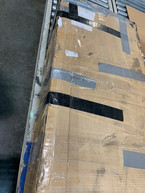 Photo 1 of **MISSING PARTS**
Rolanstar Full Size Bed Frame with 4 Storage Drawers, Charging Station and LED Lights, Metal Platform Bed with 2-Tier Storage Headboard, No Box Spring Needed, Easy Assembly, Noise-Free, Rustic Brown