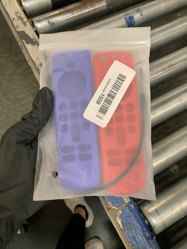 Photo 1 of (2 Pack) OneBom Protective Remote Cover, Silicone Remote Control Case, Anti Slip Shockproof Protective Case with Lanyard(Not Golw Blue&Not Golw Red)