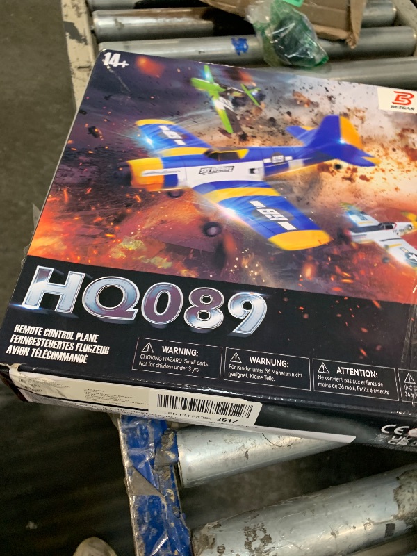 Photo 1 of *MAJOR DAMAGE*
BEZGAR HQ089 RC Plane, Drones for Kids, 6-axis Gyro Remote Control Airplane, RC Helicopter, Easy Control for Beginners Toys with Colorful LED Navigation Lights(Green)