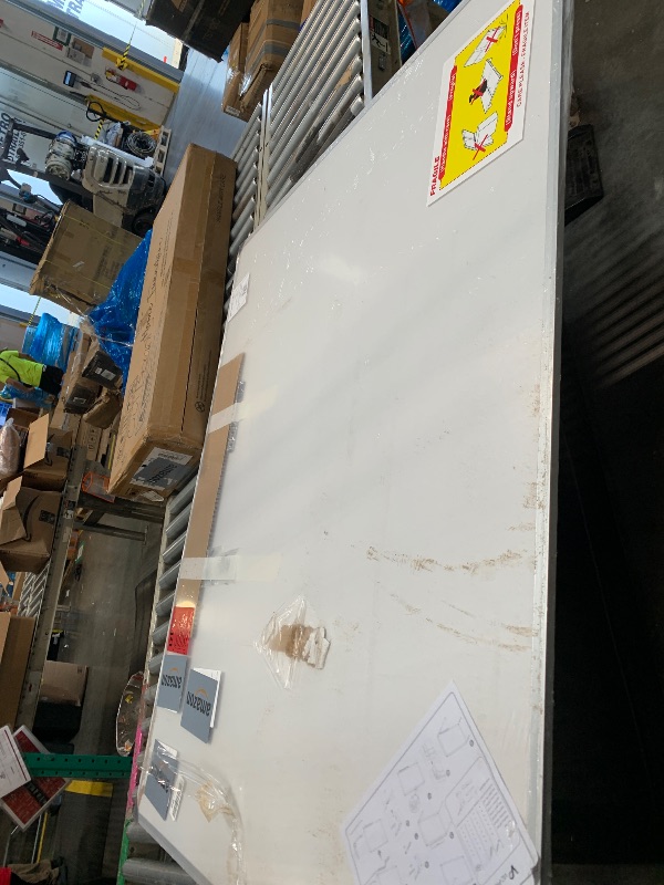 Photo 1 of ** DAMAGE MAJOR/ FINAL SALE/ NO RETURNS** VIZ-PRO Large Cork Bulletin Board, 60 X 48 Inches, Wall-Mounted Corkboard with Silver Aluminium Frame for School, Office, and Home 5' X 4'