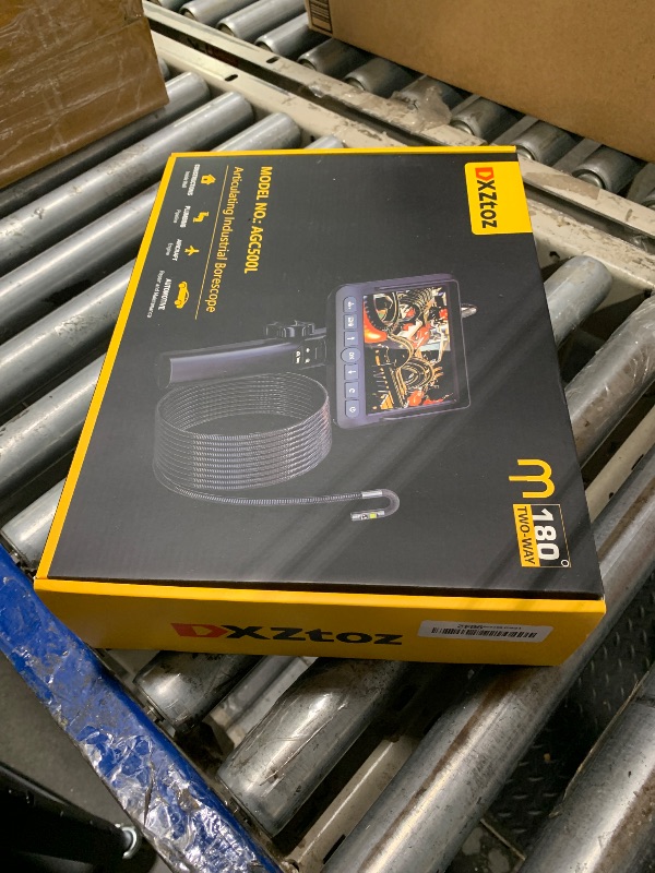 Photo 1 of ** SOLD AS IS, NO REFUND/RETURN** SEE COMMENTS!
 Dual-Lens Articulating Borescope with Light, 5-inch Engine Endoscope Inspection Camera with Articulated Snake Camera, 1080P Videoscope for Automotive Home Mechanics-5FT