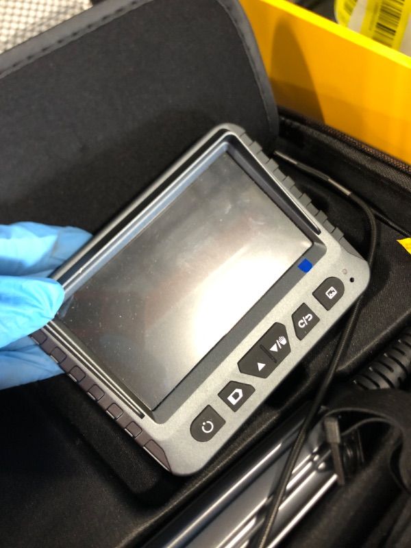 Photo 1 of ** SOLD AS IS, NO REFUND/RETURN** SEE COMMENTS!
 Dual-Lens Articulating Borescope with Light, 5-inch Engine Endoscope Inspection Camera with Articulated Snake Camera, 1080P Videoscope for Automotive Home Mechanics-5FT