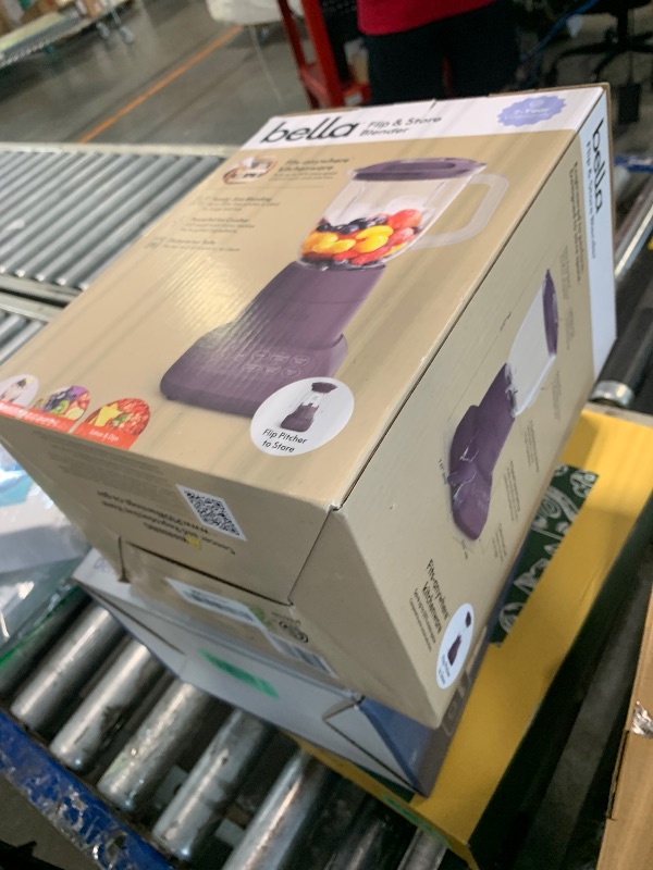 Photo 1 of ** SOLD AS IS, NO REFUND/RETURN** SEE COMMENTS!
bella 10 Speed Countertop Blender, Juicer & Smoothie Maker, Fits-anywhere™ Kitchenware, Slim Flip & Store Design, Dishwasher Safe 48oz Capacity Pitcher & Lid, Stainless Steel Blade, 450 Watt, Plum1075075940