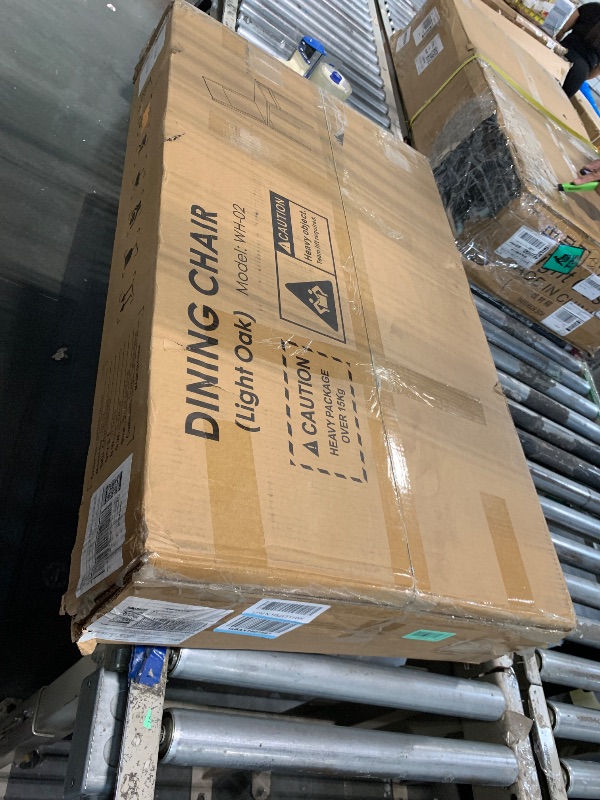 Photo 1 of ***PARTIAL SET*** Just Rustic Wood Dining Room MECHYIN Dining Chairs Set of 4, Rustic Wood Dining Room Chairs with Metal Steel Frame & Slat Back, Modern Farmhouse Chair for Kitchen, Living Room