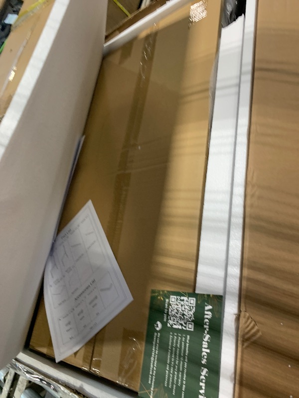 Photo 1 of ***PARTIAL SET*** Just Rustic Wood Dining Room MECHYIN Dining Chairs Set of 4, Rustic Wood Dining Room Chairs with Metal Steel Frame & Slat Back, Modern Farmhouse Chair for Kitchen, Living Room