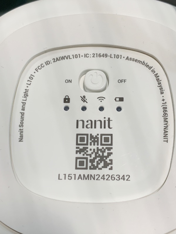 Photo 1 of *** NO BREATHING BAND *** Nanit Travel Light Bundle Pro Camera with Portable Flex Stand, Sound + Light Audio Monitor & Baby Night Light, and Travel Case - Green