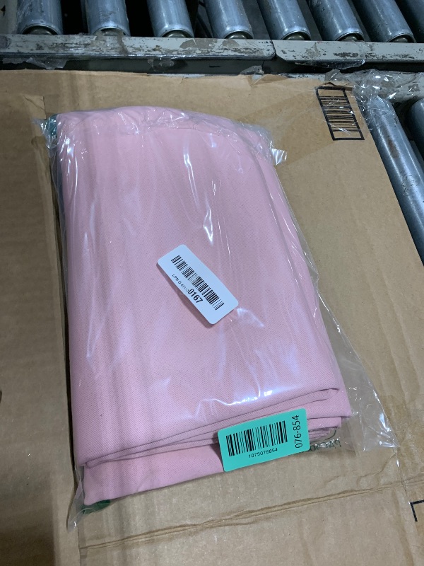 Photo 1 of *** PINK *** YoungsTex Oatmeal Linen Kitchen Curtains 36 Inches Long with Grommet, Short Semi Sheer Drapes Light Filtering Natural for Cafe Bathroom Window, 42 x 36 Inch, 2 Panels