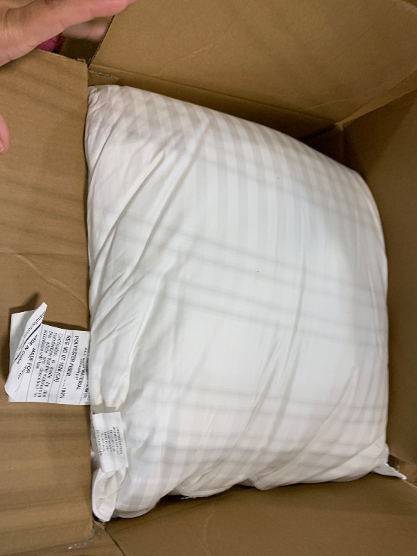 Photo 1 of **ONE PIECE** Beckham Hotel Collection Bed Pillows King Size Set of 2 - Down Alternative Pillow for Back, Stomach or Side Sleepers